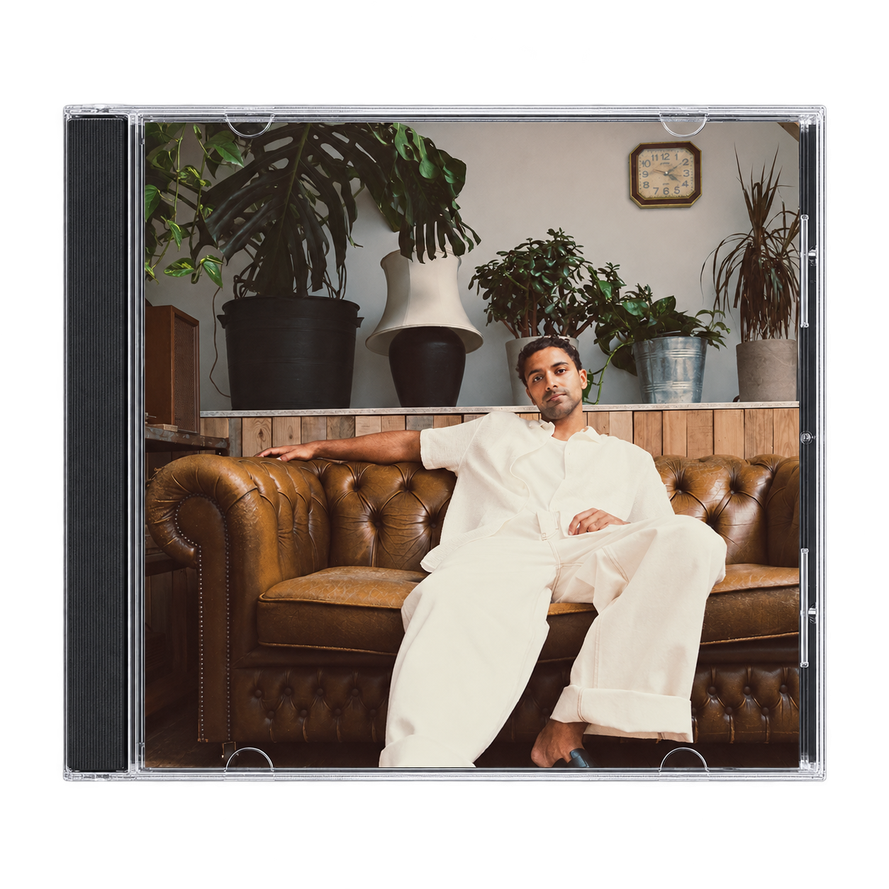 Clear CD jewel case featuring the Home Sweet Home album artwork