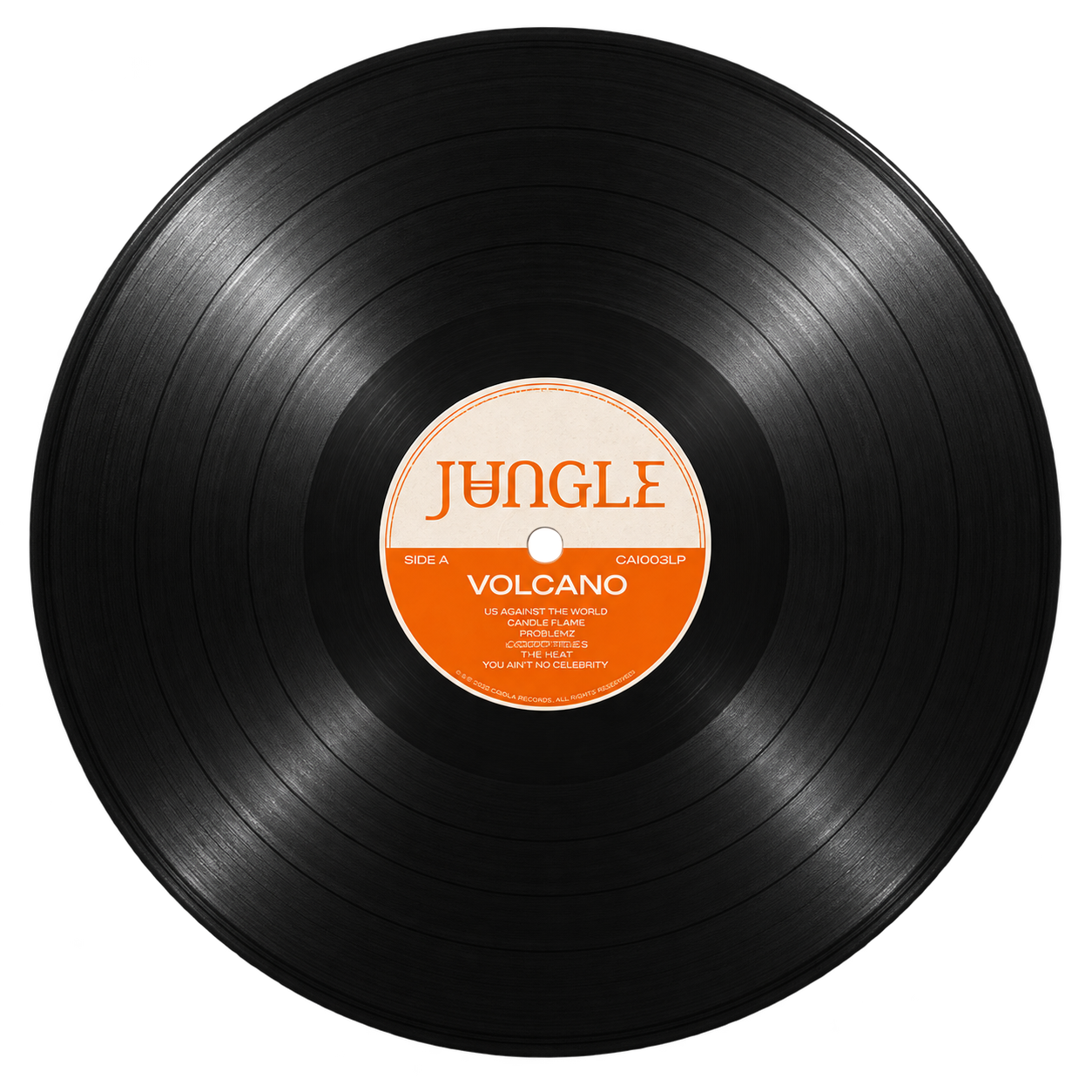 Black vinyl record